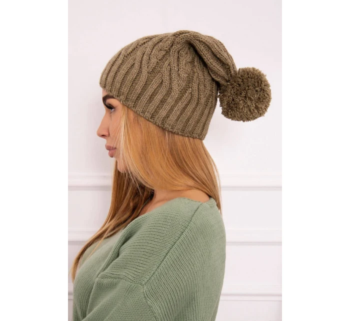 Fleecová čiapka Paulina K227 khaki Fleecová čiapka Paulina K227 khaki