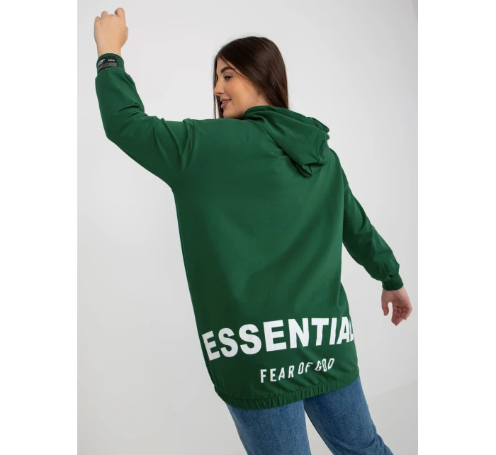 Mikina RV BL model 17821359 tmavě zelená - FPrice Mikina RV BL model 17821359 tmavě zelená - FPrice