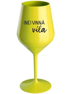 (UN)WINE WINE - žltý nerozbitný pohár na víno 470 ml