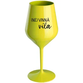 (UN)WINE WINE - žltý nerozbitný pohár na víno 470 ml