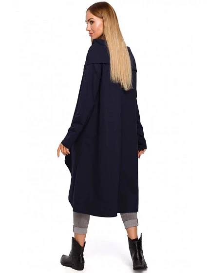 Dámská asymetrická tunika model 20482117 tmavě modrá - Moe