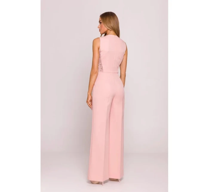 Dámský overal model 21915162 pudrový - Moe