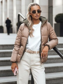 Dámska obojstranná páperová bunda VICTORIA SNUG gold FashionStreet TY3697