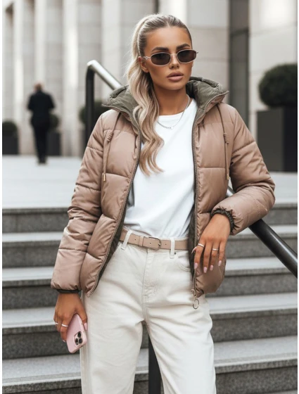 Dámská oboustranná péřová bunda VICTORIA zlatá Dstreet model 21969979 - FashionStreet