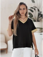 Dámska oversize blúzka SHINE LOVE black FashionStreet RY2912
