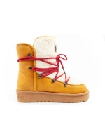 D.Franklin Snowshoes Dámske zimné módne kožušiny zateplené Mustard Women's