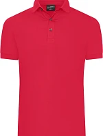 Daiber JN 1302 Pánske polo tričko zo žerzeja so štíhlym strihom 02.1302 svetločervené