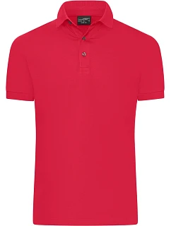 Daiber JN 1302 Pánske polo tričko zo žerzeja so štíhlym strihom 02.1302 svetločervené