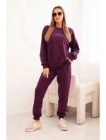 Dámska bavlnená súprava s potlačou Minimal plum Dámska bavlnená súprava s potlačou Minimal plum