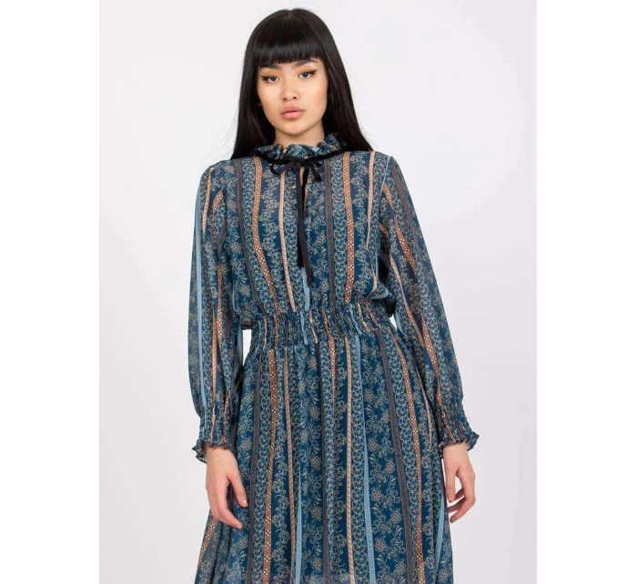 Šaty DHJ SK 15177 1.04P tmavo modrá Šaty DHJ SK 15177 1.04P tmavo modrá