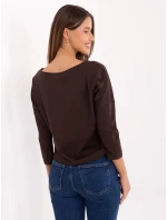 Bluzka RV BZ model 21717634 ciemny brązowy - FPrice Bluzka RV BZ model 21717634 ciemny brązowy - FPrice