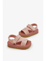 Detské sandále na suchý zips Voňavé ZAXY Svetloružové