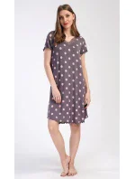 Dámska nočná košeľa s krátkym rukávom Polka dots Dámska nočná košeľa s krátkym rukávom Polka dots