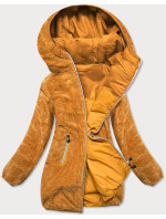 Oboustranná dámská bunda v hořčicové barvě model 15846219 - Z-DESIGN