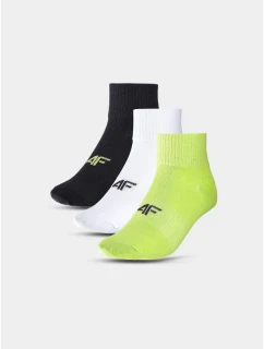 Chlapčenské členkové ponožky (3 balenia) 4F Junior 4FJWMM00USOCU330-91S