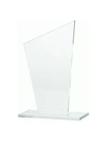 Sklenená trofej s matným podstavcom