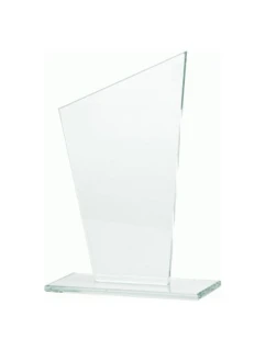 Sklenená trofej s matným podstavcom