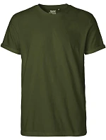 Neutral O 60012 Pánske bio tričko s vyhrnutými rukávmi 77.6012 military Neutral O 60012 Pánske bio tričko s vyhrnutými rukávmi 77.6012 military