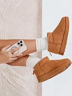 Dámske snežnice na platforme camel FashionStreet ZY1074