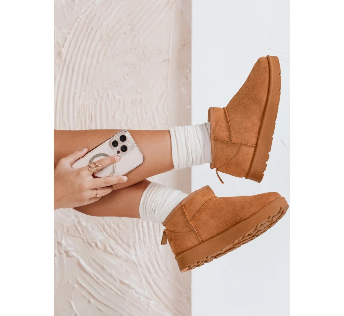 Dámské sněhule na platformě camel model 21992200 - Dstreet