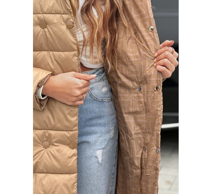 Dámský zimní kabát velbloudí Dstreet model 21994716 - FashionStreet