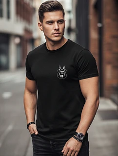 Pánske tričko s minimalistickou potlačou K9 NX083R