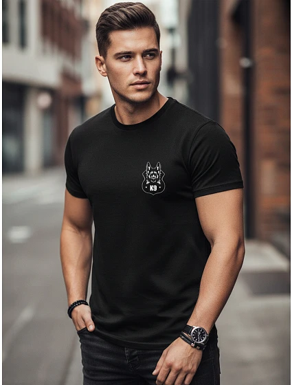 Pánske tričko s minimalistickou potlačou K9 NX083R