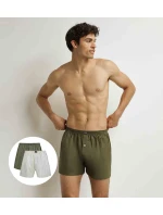 Pánské volné boxerky 2 ks COTTON STRETCH model 21339548 BOXER 2x  šedá - DIM
