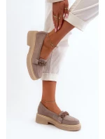 Zazoo 3429/W Damskie Zamszowe Mokasyny Z Ozdobą Cappuccino Zazoo 3429/W Damskie Zamszowe Mokasyny Z Ozdobą Cappuccino