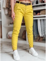 Dámské kalhoty chinos s páskem hořčicové Dstreet model 21986420 - FashionStreet