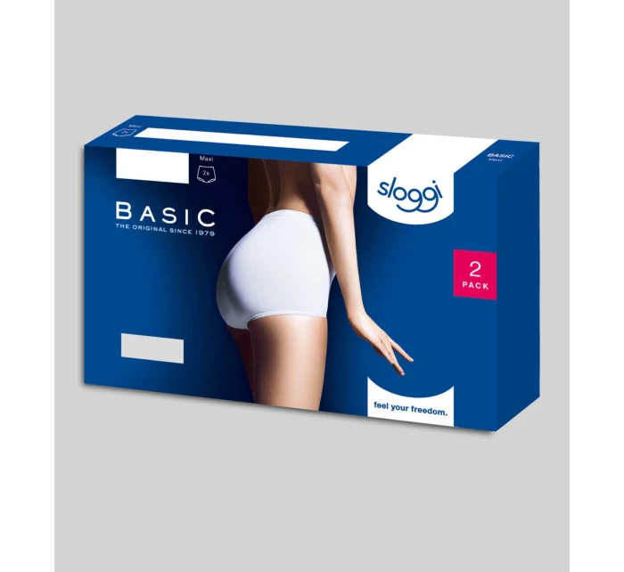 Dámske nohavičky Sloggi Basic+ Maxi 2P biele Dámske nohavičky Sloggi Basic+ Maxi 2P biele