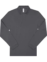 B&C My Polo 210 LSL Polo s dlhým rukávom z hrubej bavlny 01.U427 tmavošedá