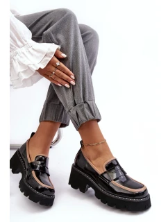 Kožené dámské mokasíny D&A model 21636756 černé - S.Barski