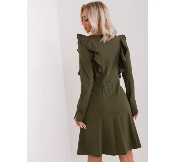 Sukienka EM SK HW 20 model 18781174 khaki - FPrice Sukienka EM SK HW 20 model 18781174 khaki - FPrice