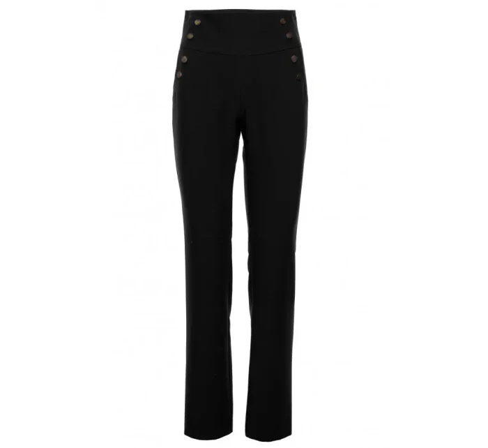 M530 Nohavice s vysokým pásom a ozdobnými cvočkami - čierne