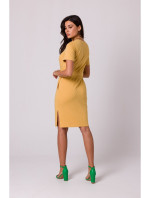 Bavlněné šaty s kapsami model 18407279 - BeWear