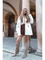 Dámske čižmy na podpätku Olivienne - béžové Dámske čižmy na podpätku Olivienne - béžové