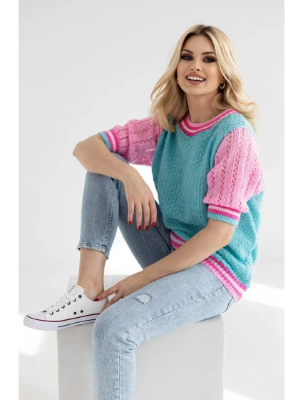 Sveter s krátkym rukávom model 178641 PeeKaBoo