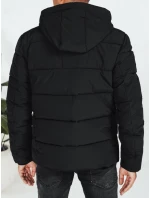 Pánská prošívaná zimní bunda s kapucí černá Dstreet model 21991468 - FashionStreet