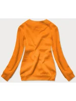 Svetlo oranžová dámska tepláková mikina so sťahovacími lemami (W01-69)