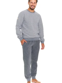 Pánské pyžamo model 21398108 dark grey - Doctornap