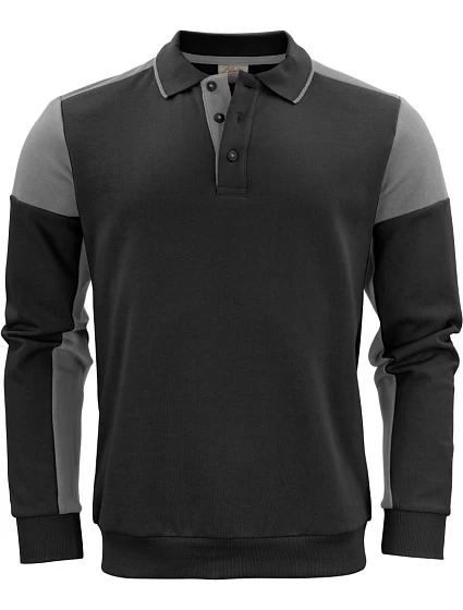 Printer Prime Polosweater Polo mikina 61.2060 čierna/antracitová