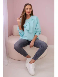 Bavlnená blúzka s mätou