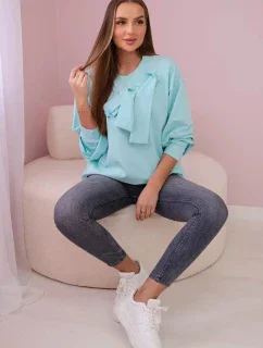 Bavlnená blúzka s mätou