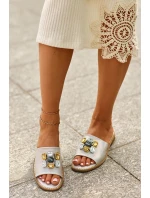 Dámské Sandály S Ozdobami model 21665122 Béžové - S.Barski