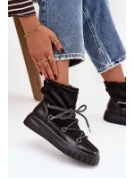 Dámské sněhule s šněrováním Černé Isalisse Dámské sněhule s šněrováním Černé Isalisse