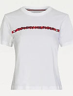 Dámske tričko s krátkym rukávom UW0UW02551-YBR - Tommy Hilfiger