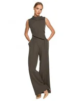 Dámsky overal bez rukávov s dvojvrstvovou vrchnou časťou M702 Khaki - Moe Dámsky overal bez rukávov s dvojvrstvovou vrchnou časťou M702 Khaki - Moe