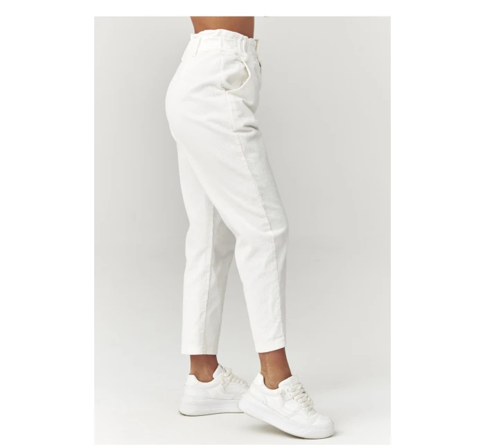 Šnúrové nohavice model 223242 Makadamia