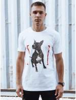 Pánské tričko s potiskem bílé Dstreet model 21978262 - FashionStreet